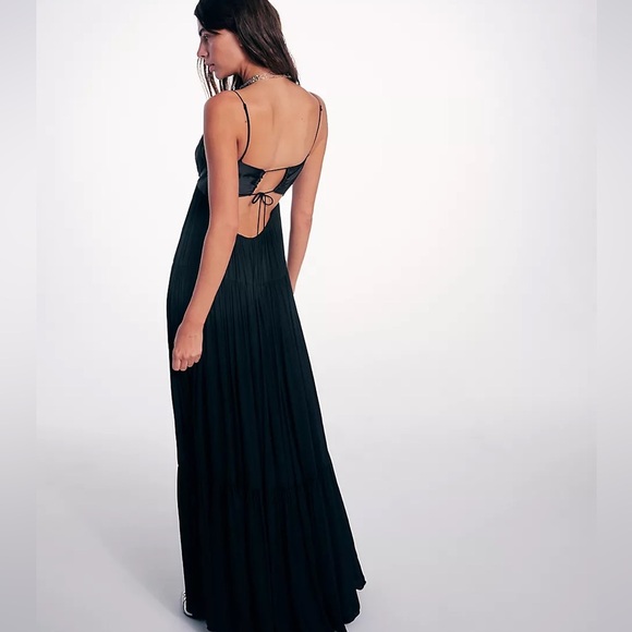 Free People Freya Maxi Dress Black M - Picture 2 of 4